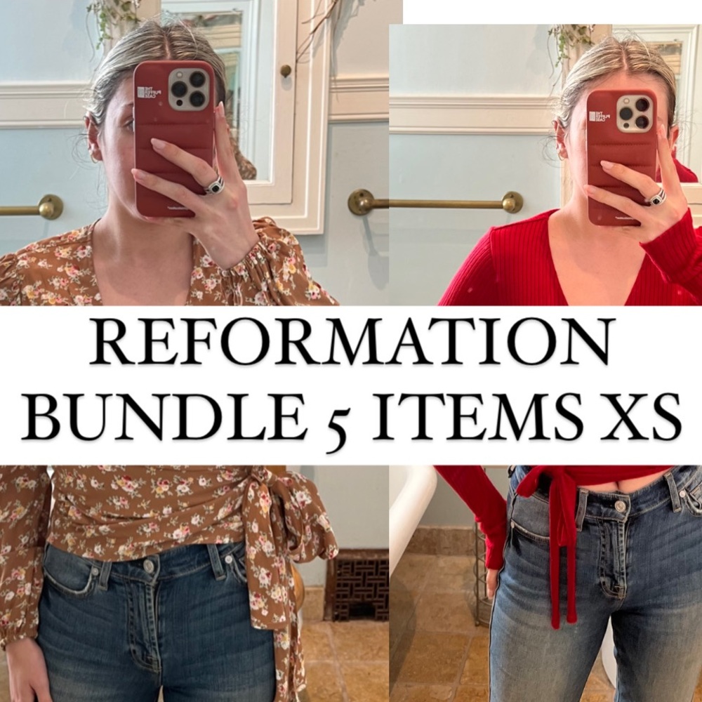 Reformation Bundle 5 Tops XS